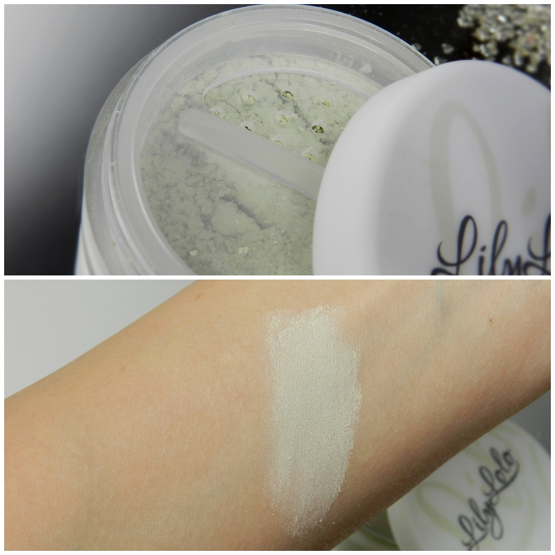 Podkłady mineralne Lily Lolo (swatche), korektor na zaczerwienienia