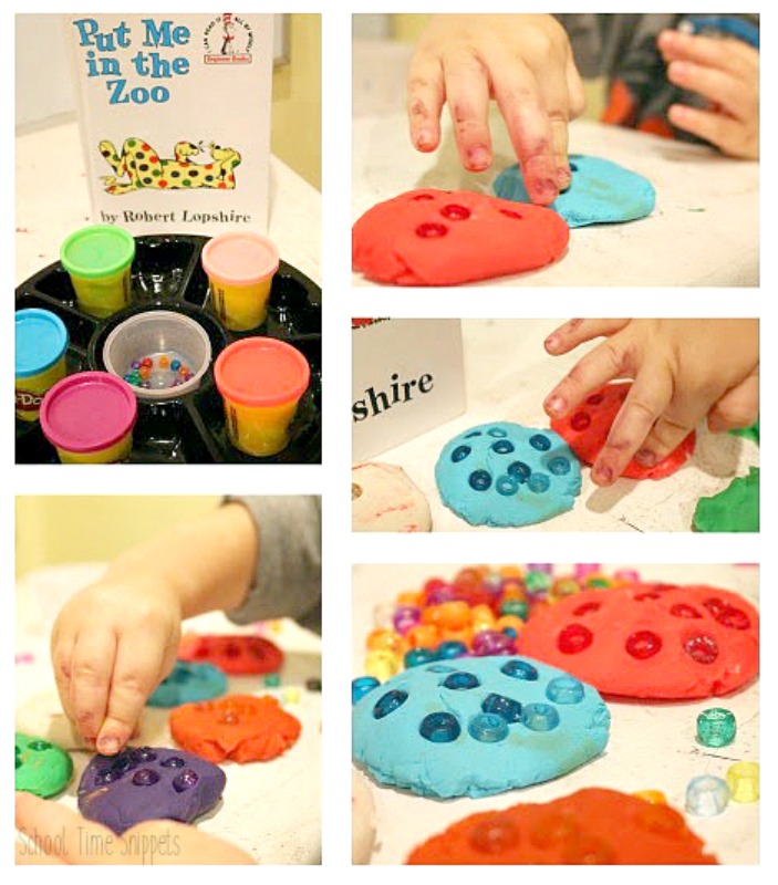Put Me in the Zoo Play Dough Activity