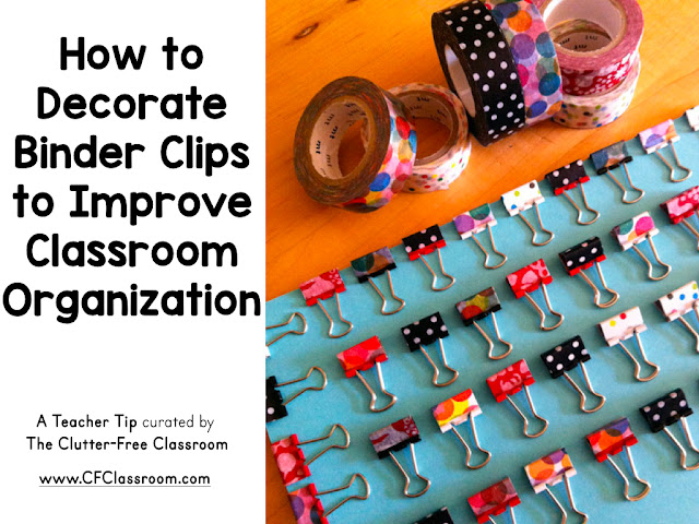 How To Decorate Binder Clips To Improve Classroom Organization