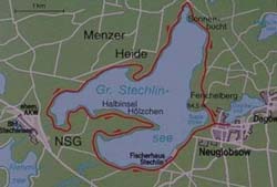 Unterwegs in Deutschland: Stechlinsee-Umrundung, Wanderung im Oktober 2001