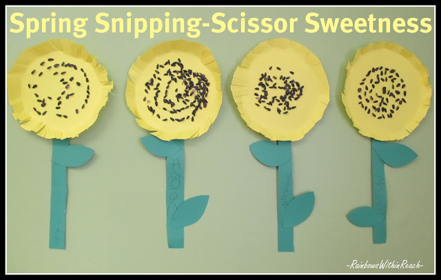 photo of: Spring Flowers Made from Scissor Snipping at PreK+K Sharing Spring Flowers Made from Scissor Snipping at PreK+K Sharing 