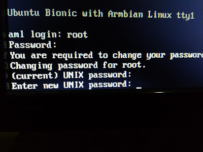 default armbian ubuntu bionic