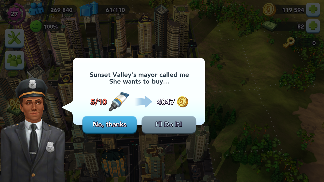 Make Money in SimCity BuildIt by Clicking on Golden Speech Bubbles