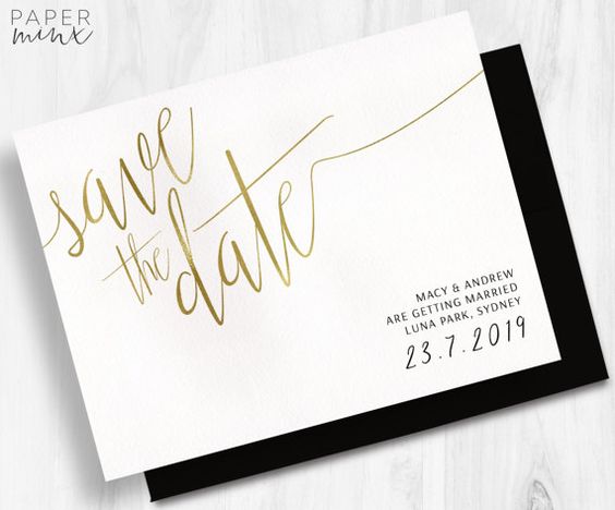 save the date casamento classico