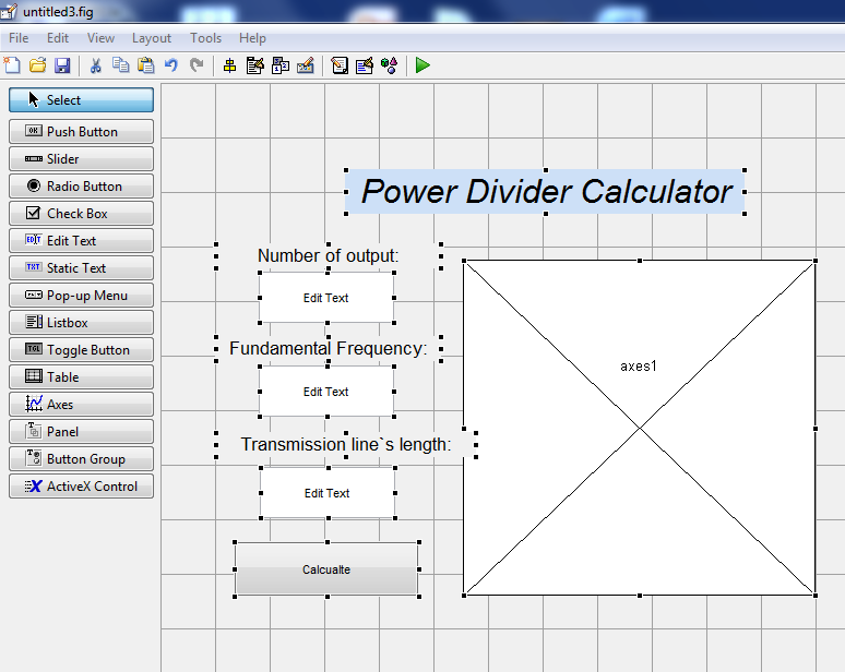 Automatic design of power divider
