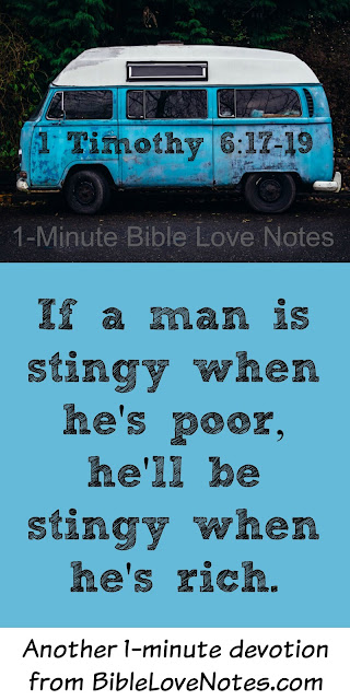 Rich or Poor - Stingy is the Same Rich or Poor - Stingy is the Same