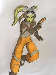 wars star drawing hera drawings drawn writing rebels draw