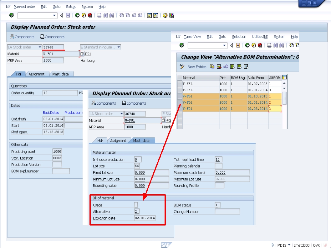 青蛙SAP分享 Froggy's SAP sharing PP BOM Selection using AltBOM Explosion