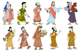 Figuras de personagens Bíblicos e outros.