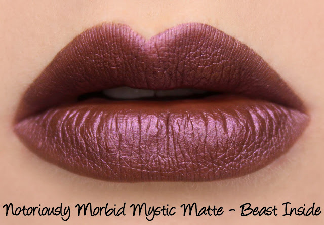 Notoriously Morbid Beast Inside Mystic Matte Swatches & Review