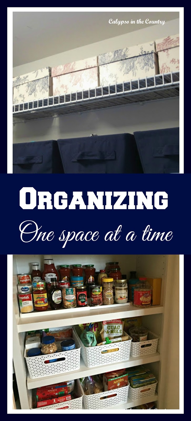 Organizing One Space at a Time Organizing One Space at a Time - Sometimes conquering a small project can get you motivated to do more!