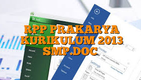 RPP dan Silabus Prakarya SMP Kelas VII, VIII, IX Kurikulum 2013