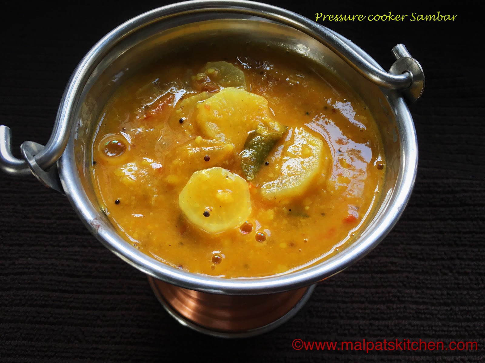 PRESSURE COOKER SAMBAR, how to make a quick Sambar in Pressure Cooker