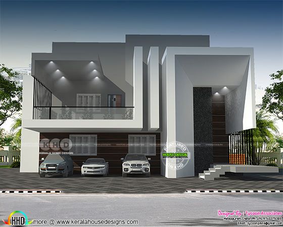 European model contemporary home plan European model contemporary home plan