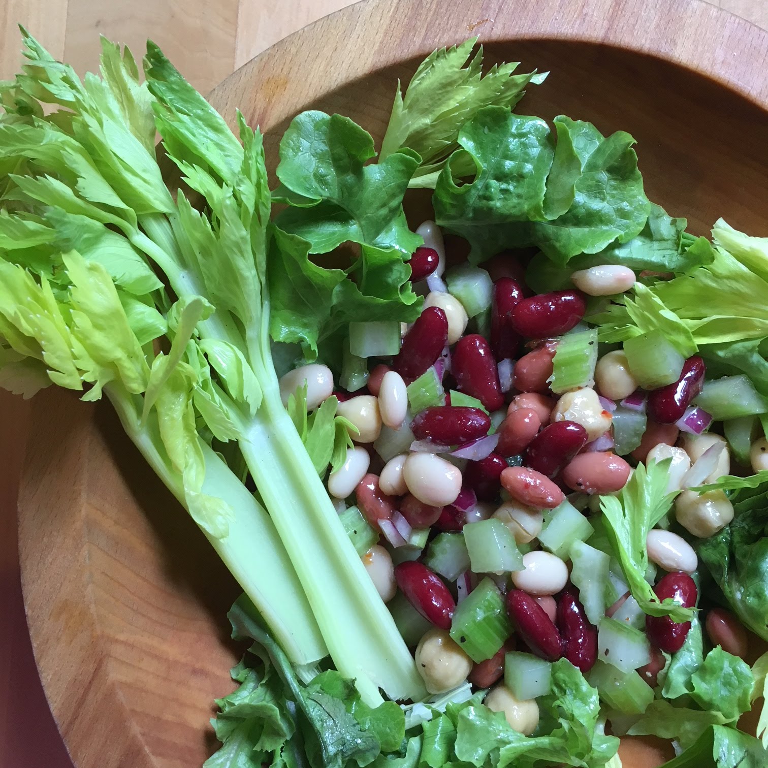 Diane Carnevale Celery + bean salad