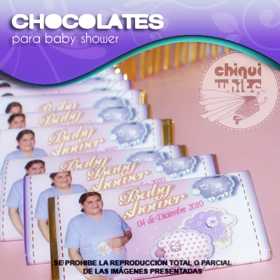 Baby on Chiquiwhite  Chocolates Baby Shower