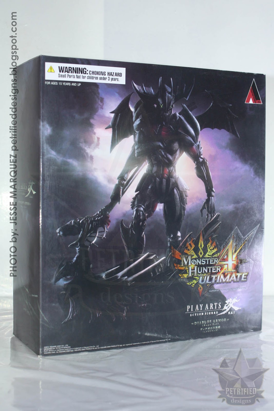 Monster Hunter X Cross PLAY ARTS Kai Diablos Armor Rage PVC Action Figure  No Box