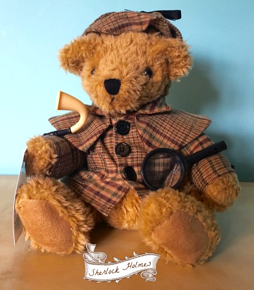 Morgan's Milieu | GB British Teddies: A teddy dressed as Sherlock Holmes by The Great British Teddy Bear Company.