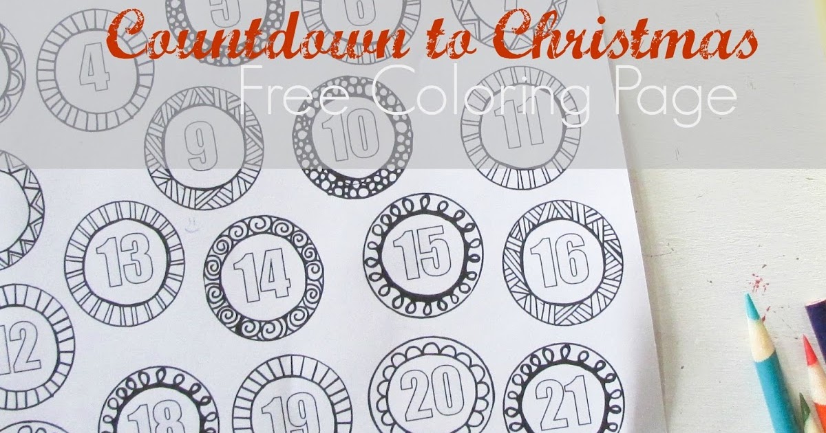 Download 209+ Crafts Christmas Countdown Craft Coloring Pages PNG PDF File