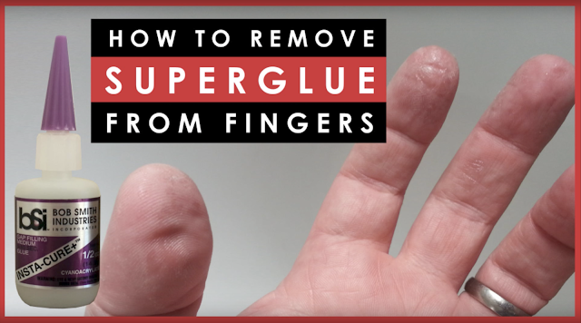 How to remove superglue from the skin of your fingers