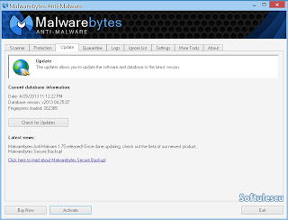 Malwarebytes Anti-Malware - Update