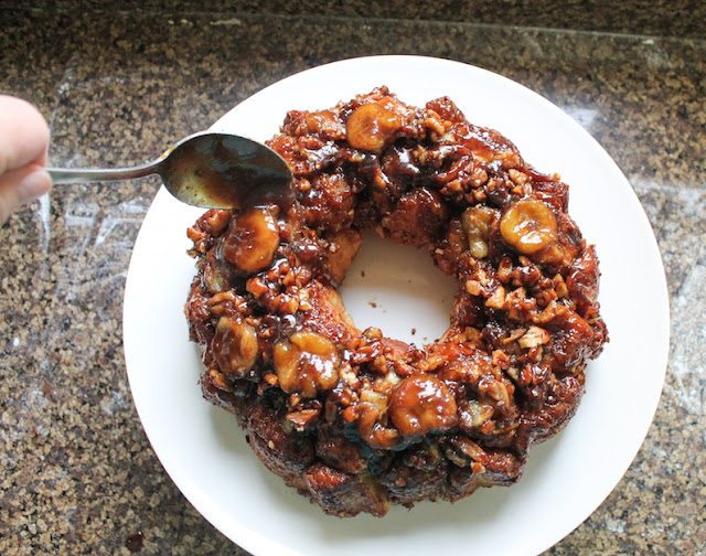 Food Lust People Love Bananas Foster Monkey Bread BreadBakers