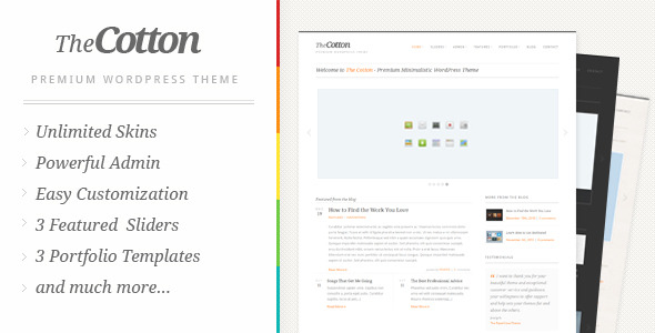 The Cotton Wordpress Theme Free Download by ThemeForest.