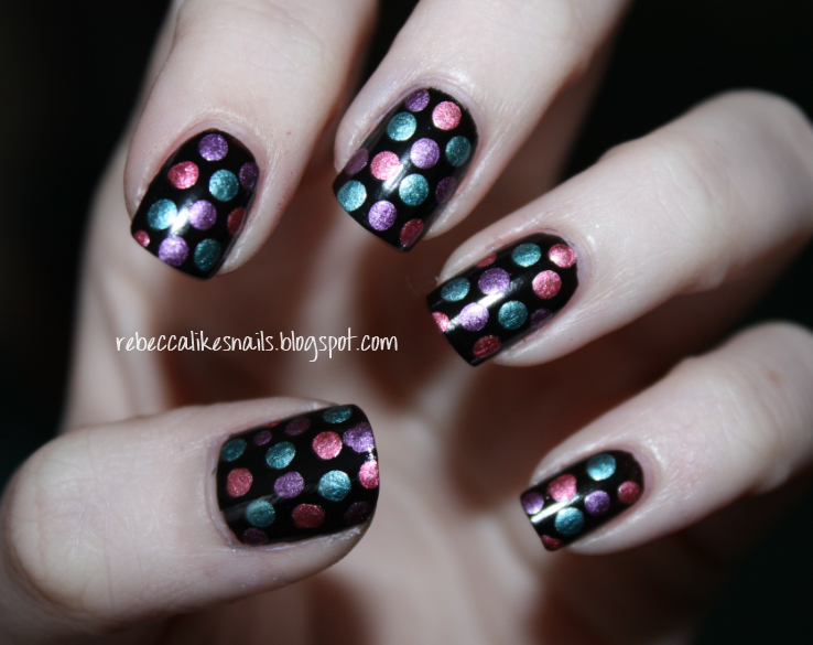 rebecca likes nails: it's hard to come up with titles for polka dot ...