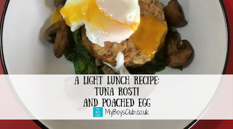 A Light Lunch Recipe: Tuna Rosti and Poached Egg