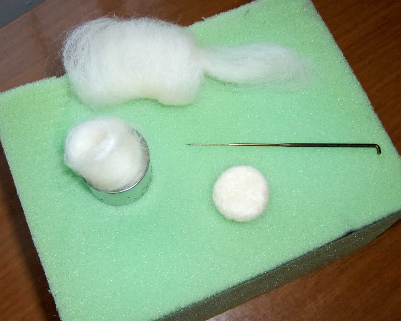 The Funky Felter Needle Felted Wool Snowman Card With Upcycled Bottle