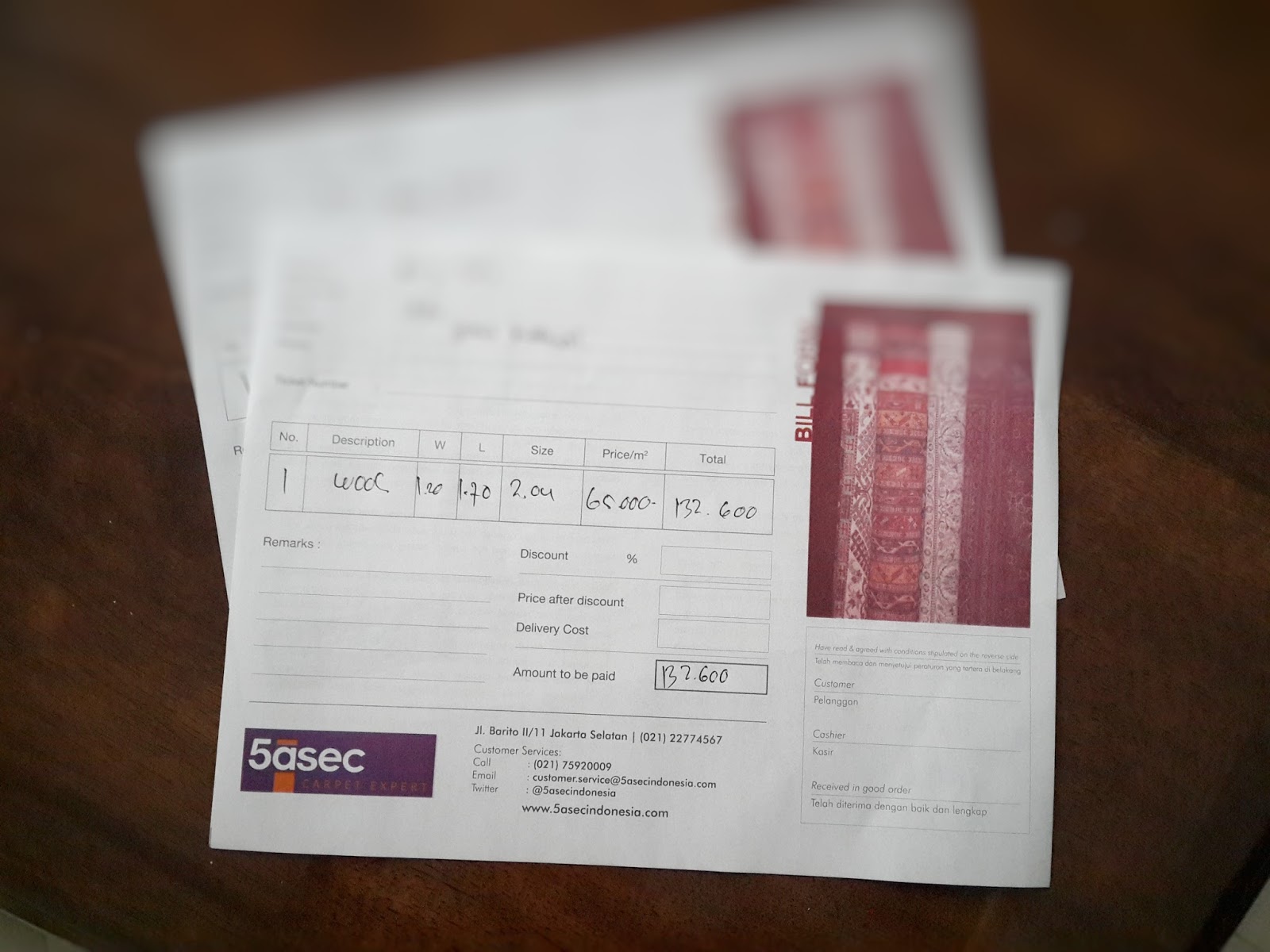 Layanan Antar Jemput Karpet dari 5asec Indonesia - Jade Ayu