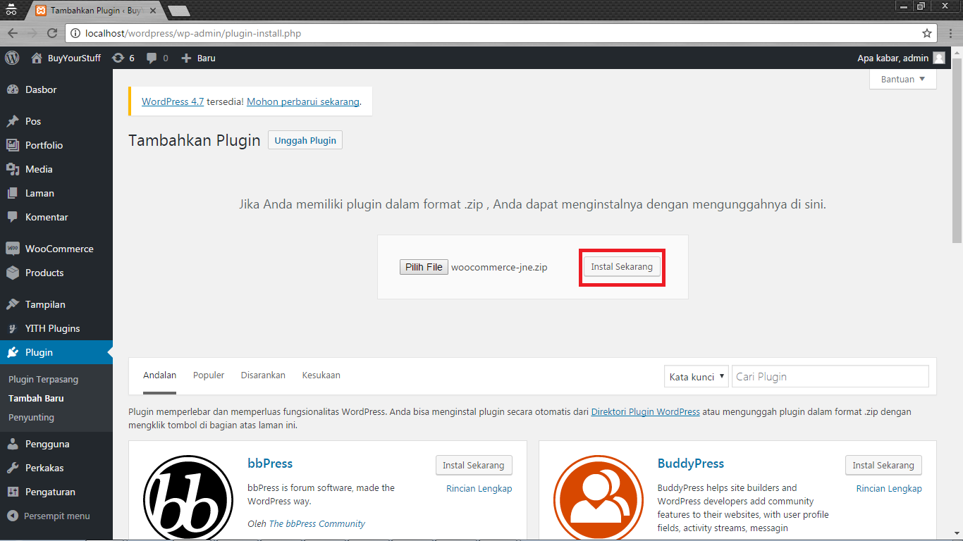 Wp admin plugin. Localhost/wordpress/wp-admin. wp admin user profile tab. wp plugin close wp admin user type.