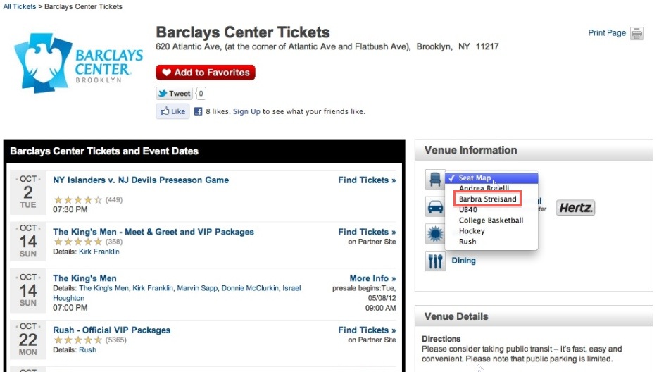 Ticketmaster Seating Chart Barclays Center