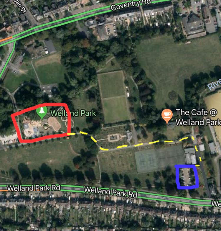 Welland Park Playground, Market Harborough Millie, Me and a Cup of Tea