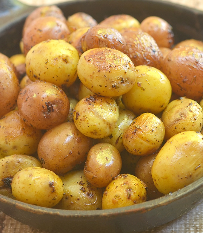 Instant Pot Herb Roasted Potatoes MELDY FOOD