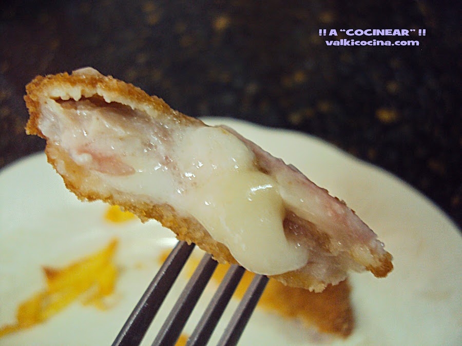 Escalopines de lomo rellenos de bacon