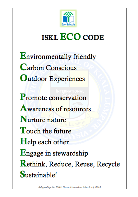 Sustainable ISKL: Developing an Eco Code