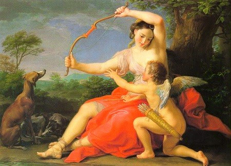 Diana e Cupido 1761 Pompeo Girolamo Batoni