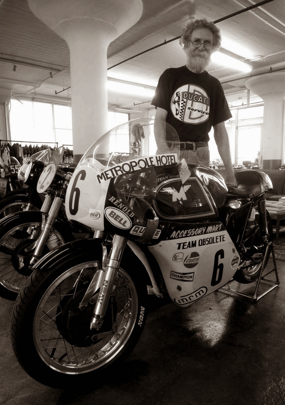 Clasp Garage Dave Roper, the only American ever to take a win at the