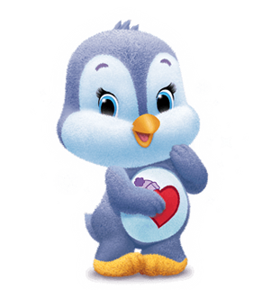 cozy heart penguin plush