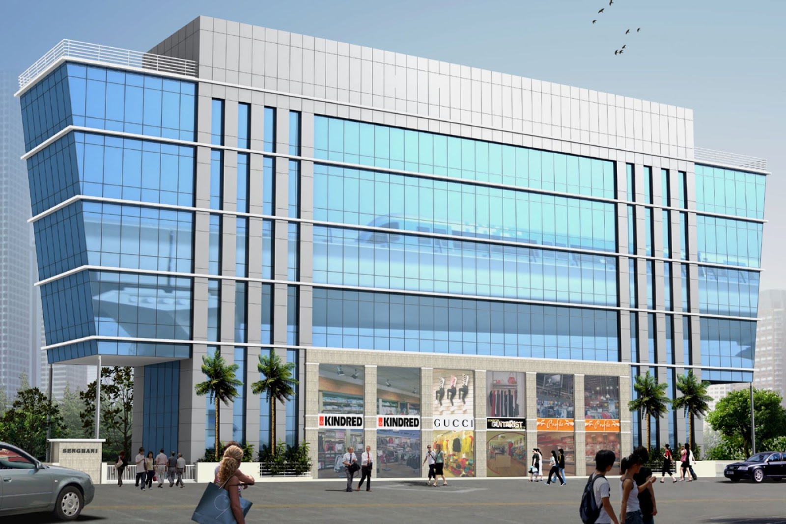 Commercial building 3D Architecture Visualizations