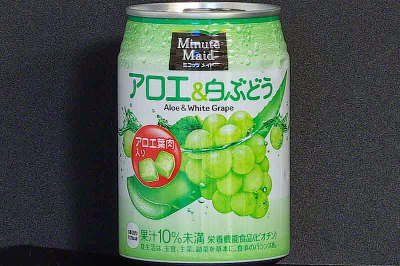 Aloe and White Grape Juice, Japan, Minute Maid, can