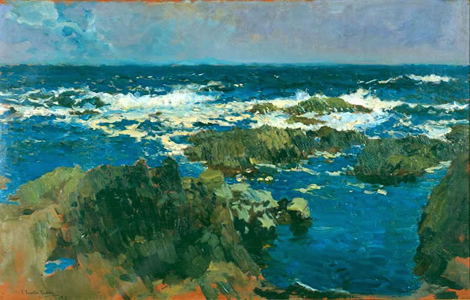 Caleta de cara al mar: PINTURA MARINA SOROLLA