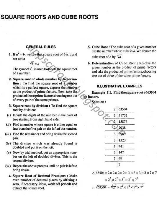 Square and Cube Roots- for APPSC and Bank PO Exams - Aptitude Part 19 ...