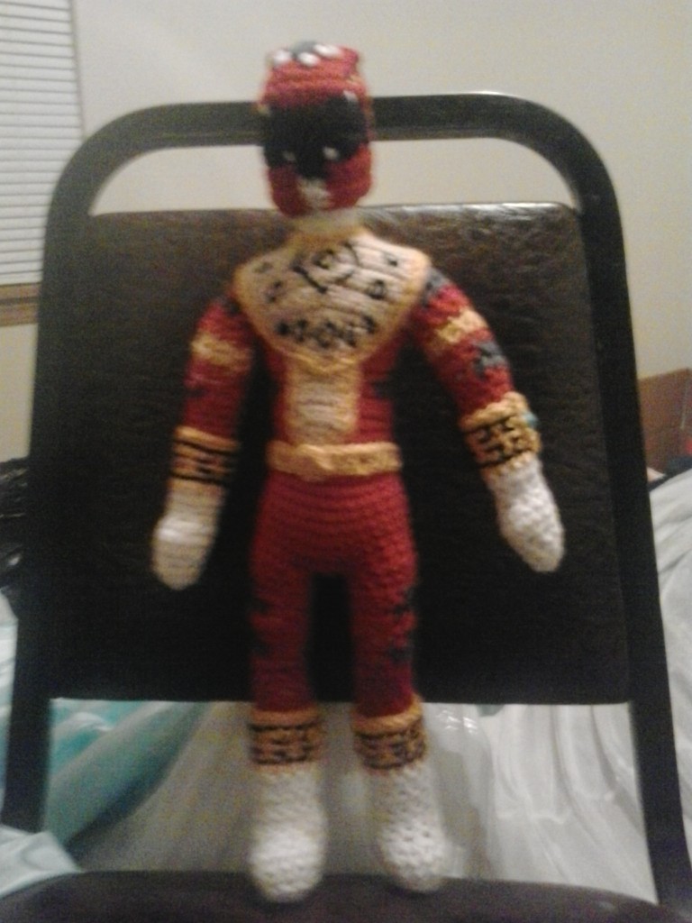 Crochet Fanatic RED POWER RANGER