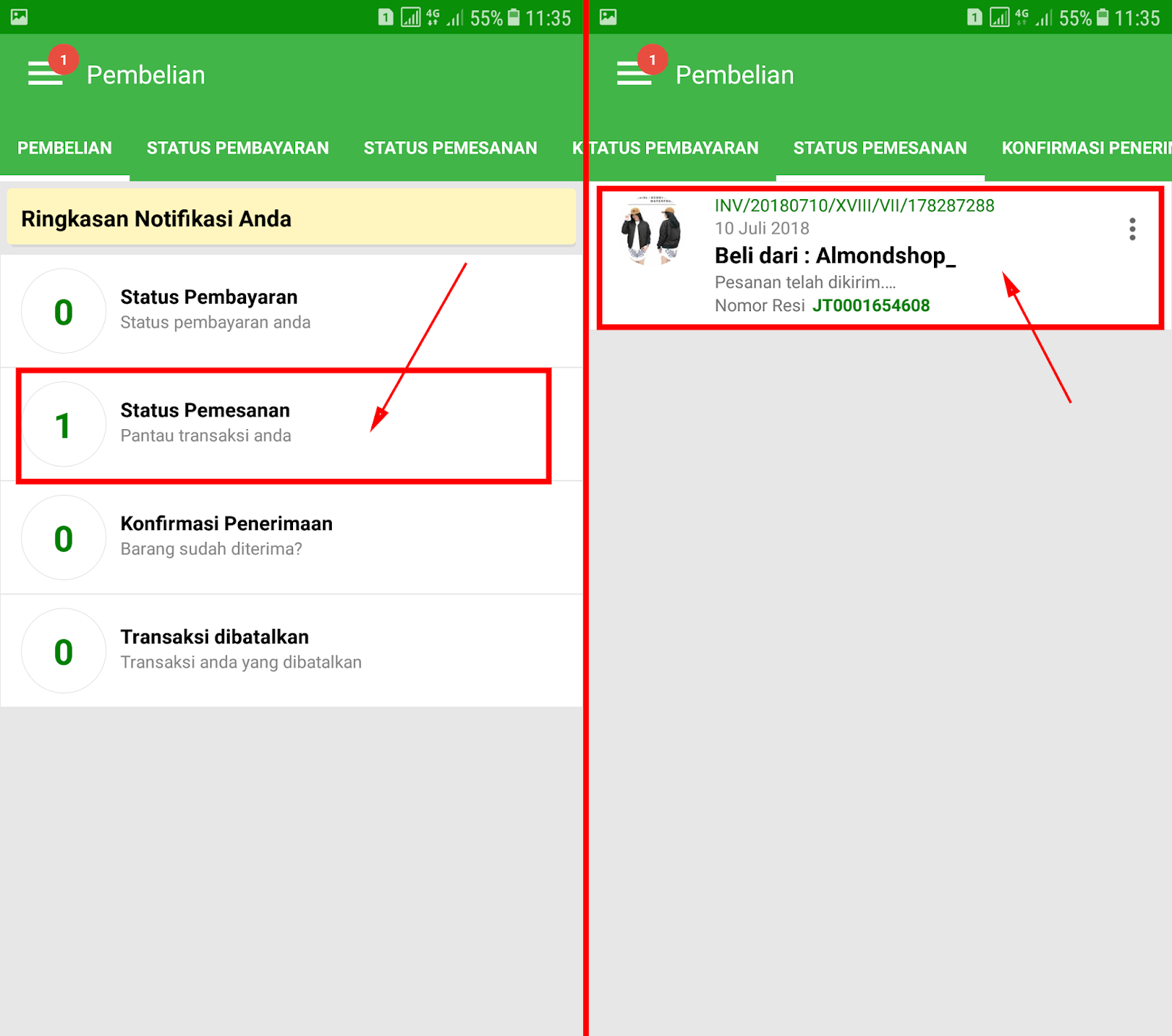 Cara Melacak Pengiriman Barang Di Tokopedia Lengkap Espada Blog