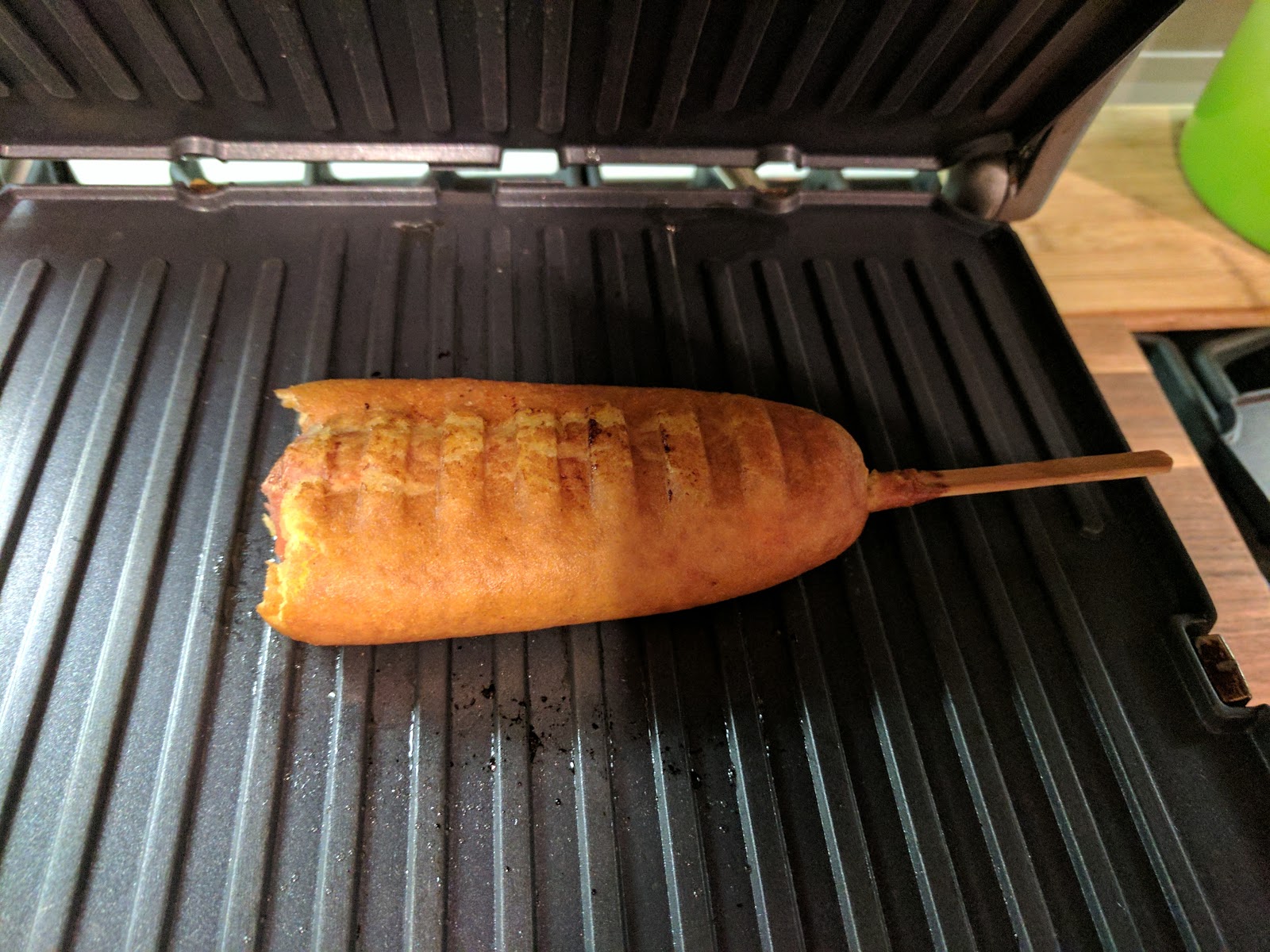 Waffling Leftovers Corn Dogs Julie's Dining Club