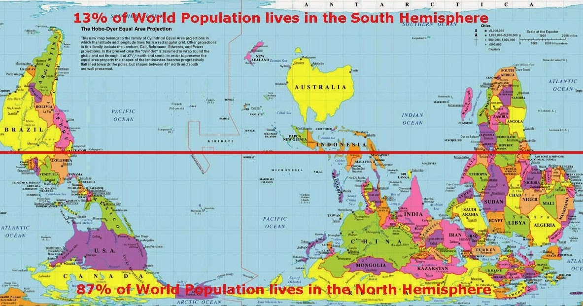 Hobo Dyer Equal Area Projection Land Roamer - Around The World: A Change In How We See The World...