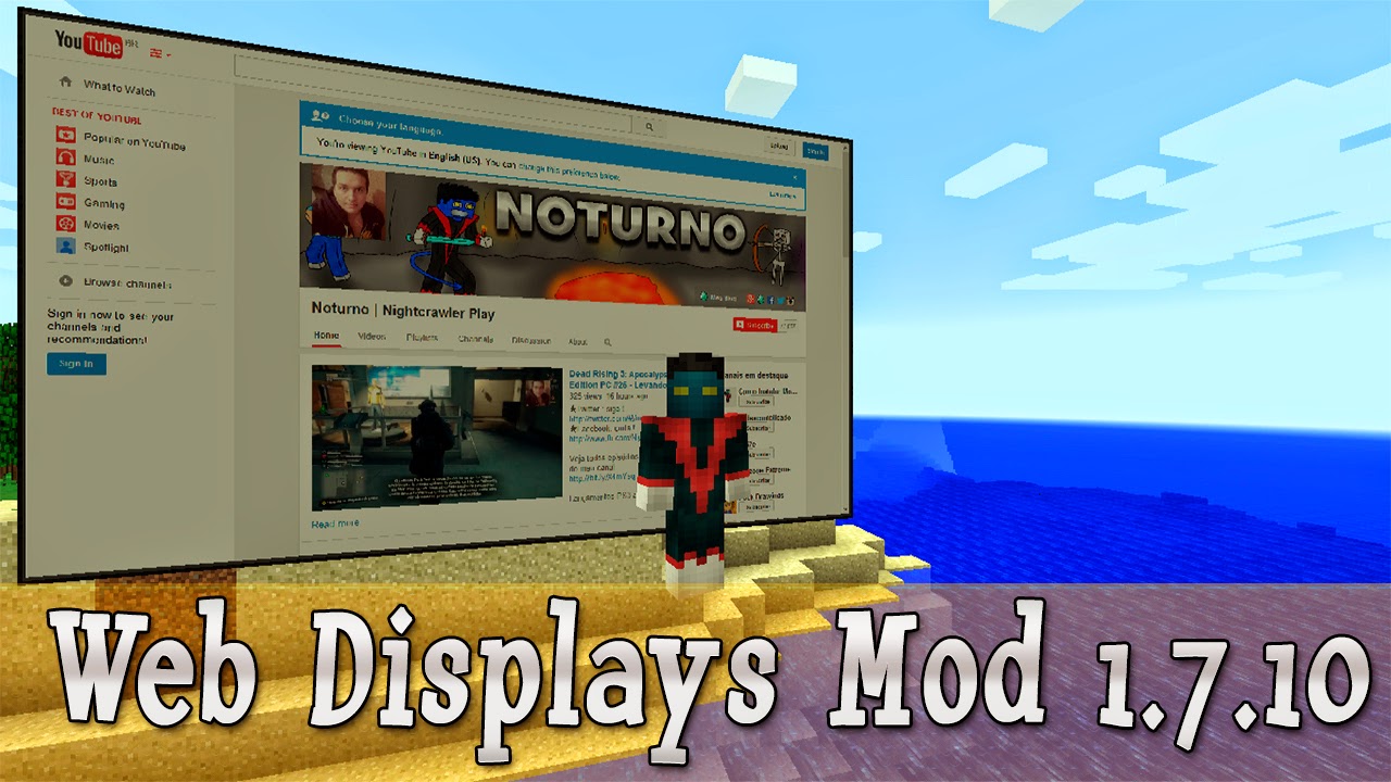 web displays browse on the internet in minecraft 1.7.10 #6