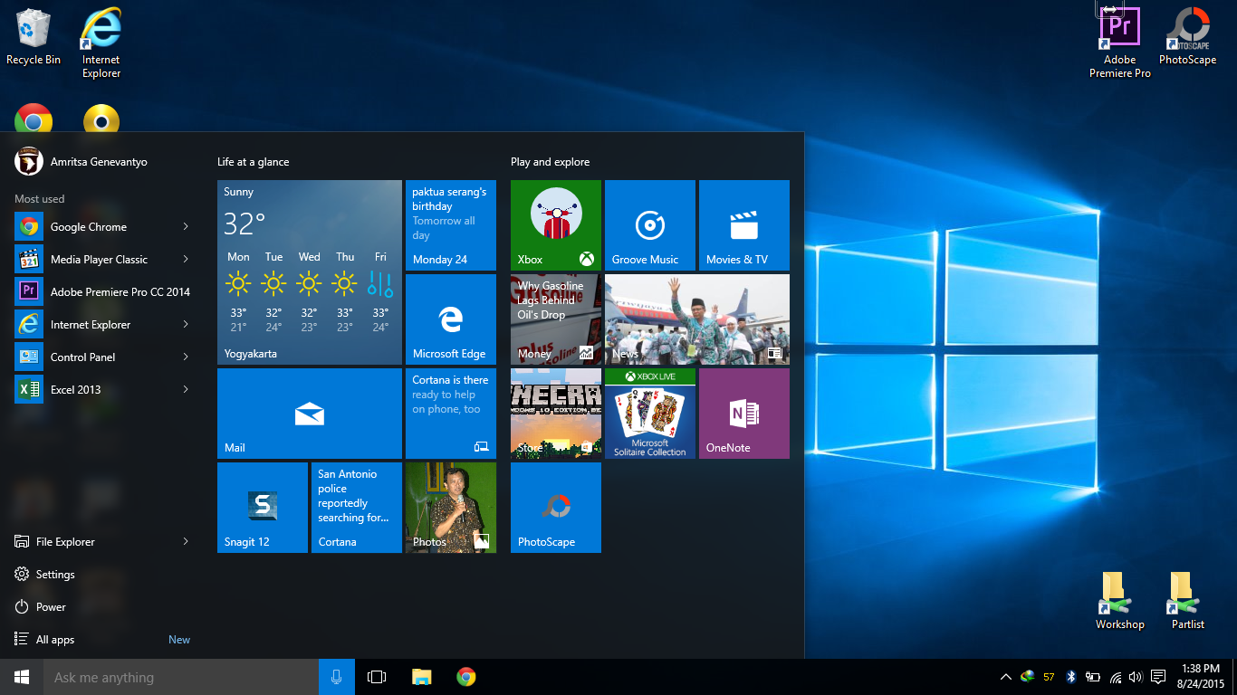 Mengatur Sendiri Tile Start Menu Windows 10 Service Laptop Jogja